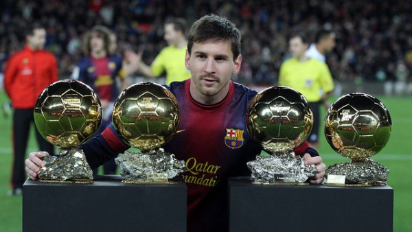 توپ طلای پنجم برای ستاره آرژانتینی لیونل مسی، برنده توپ طلا 2015